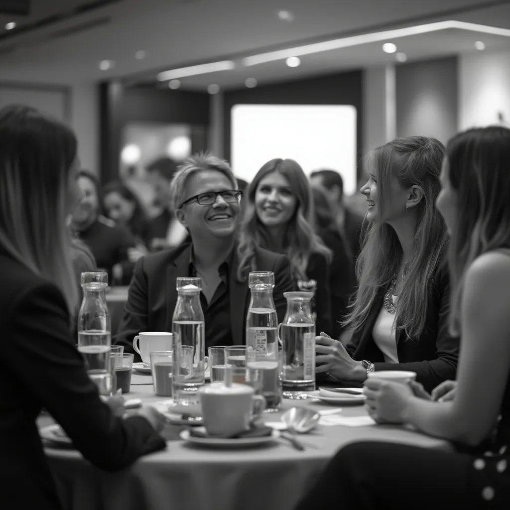 Networking en un evento de la comunidad financiera argentina